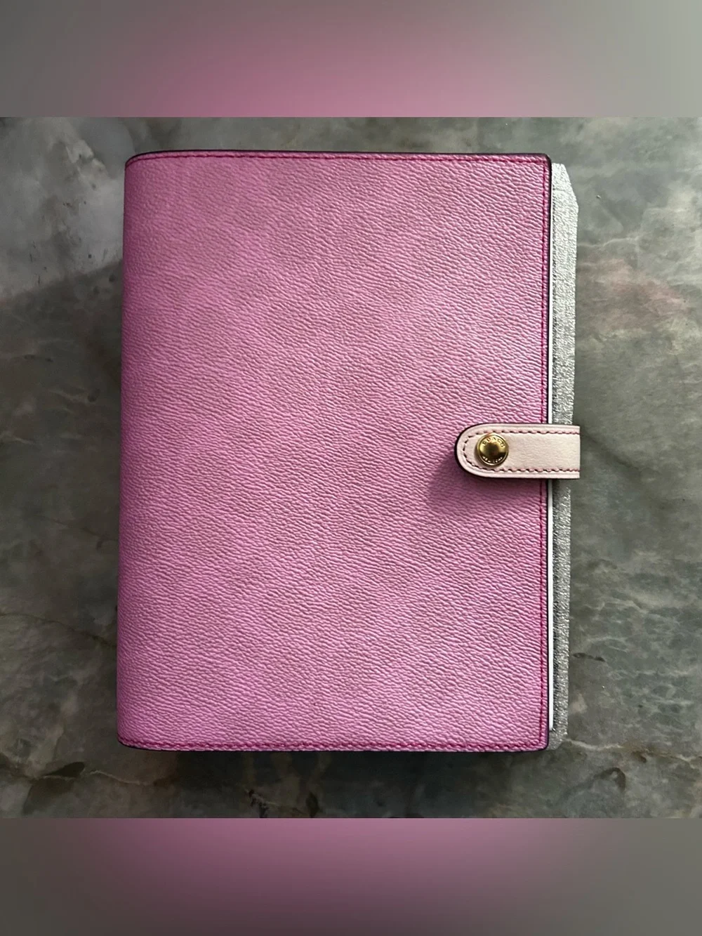 Custom Pink Coach Signature Canvas Notebook